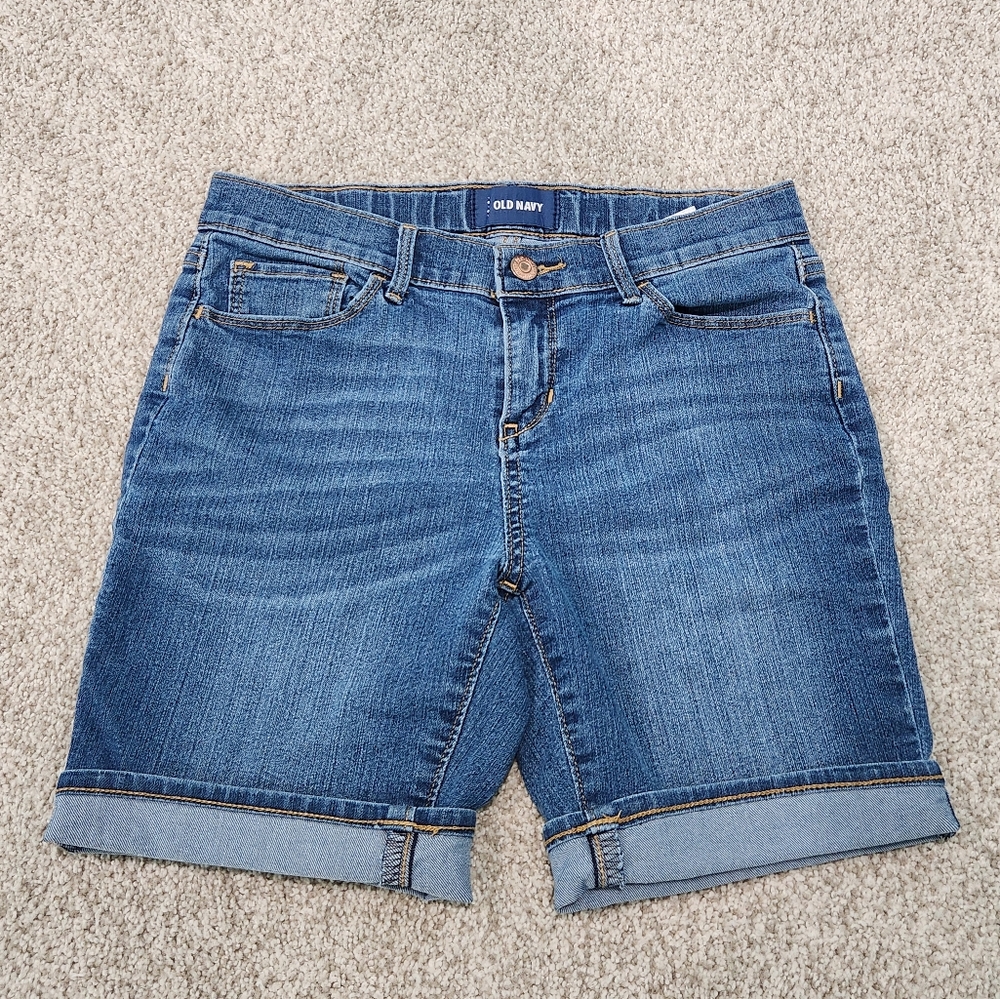 Old Navy Medium Wash Jean Shorts 14 Girls